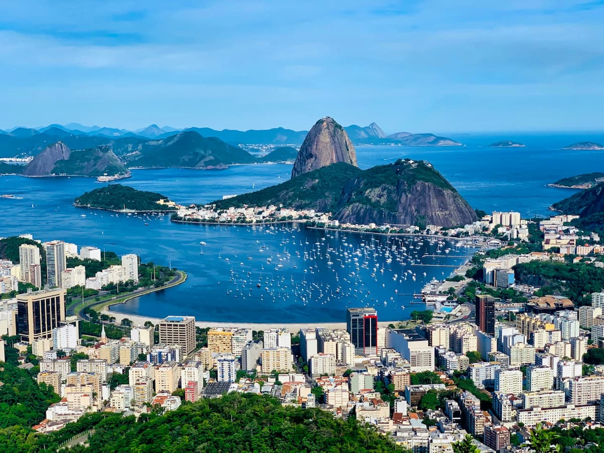Imagem aérea da cidade do Rio de Janeiro