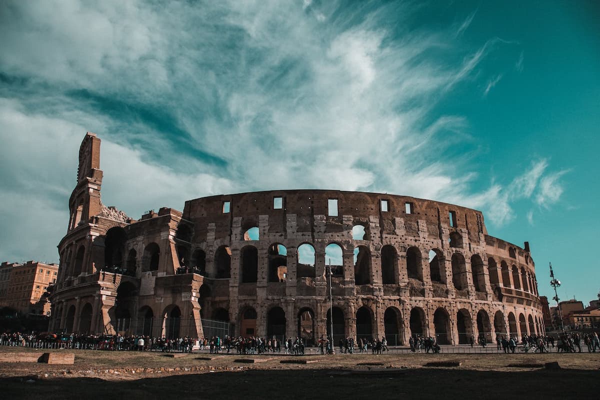 Imagem do coliseu em Roma