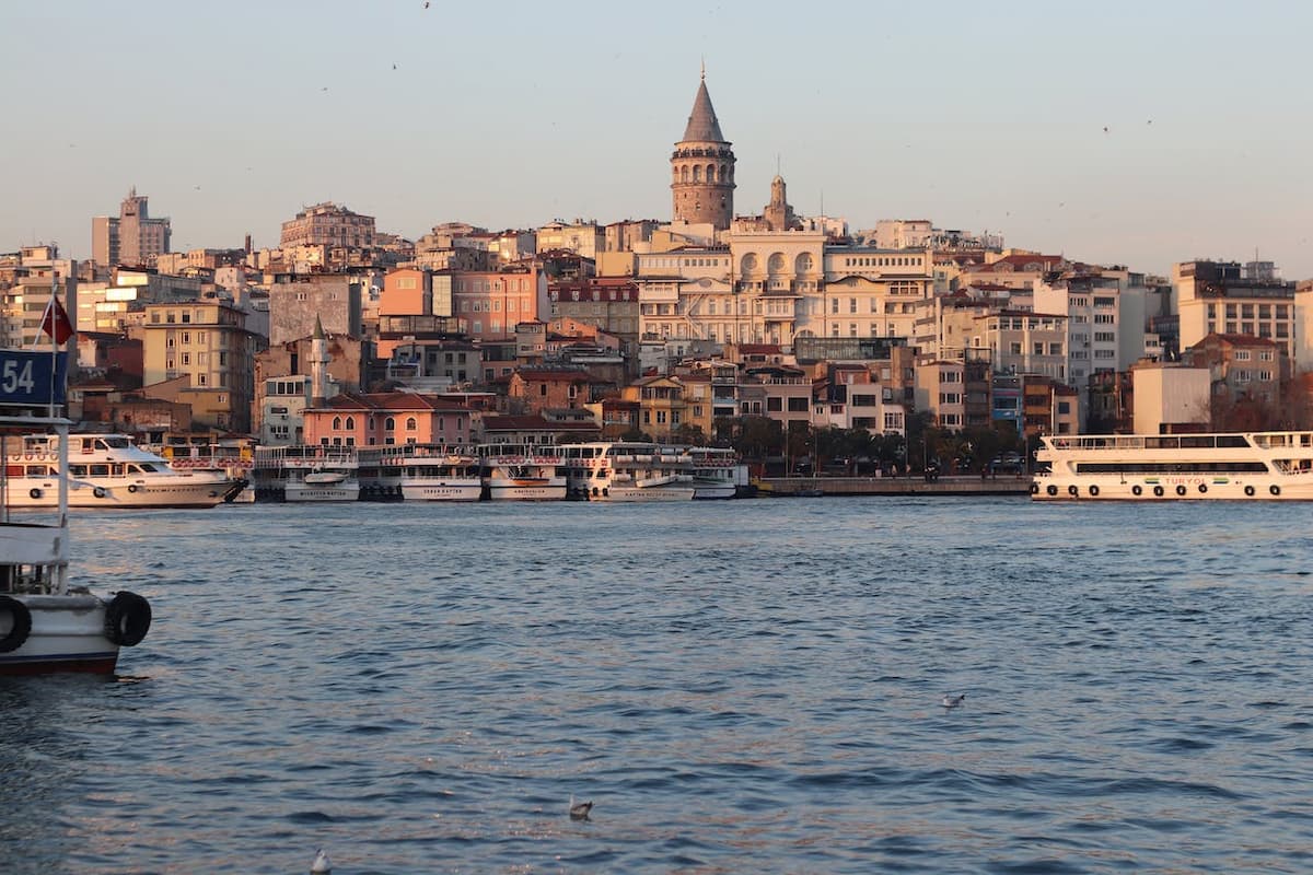 Imagem da costa de Istambul