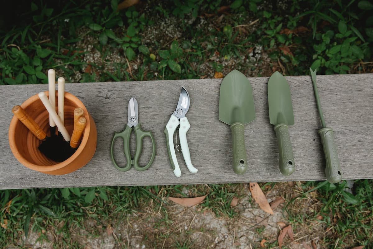 Imagem de ferramentas de jardinagem 