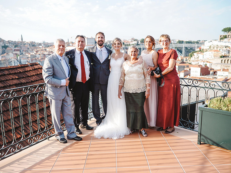Casamento em Portugal Natalie e João Paulo familiares