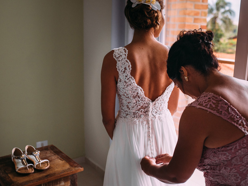 Casamento real Bruna e Filipe noiva se arrumando