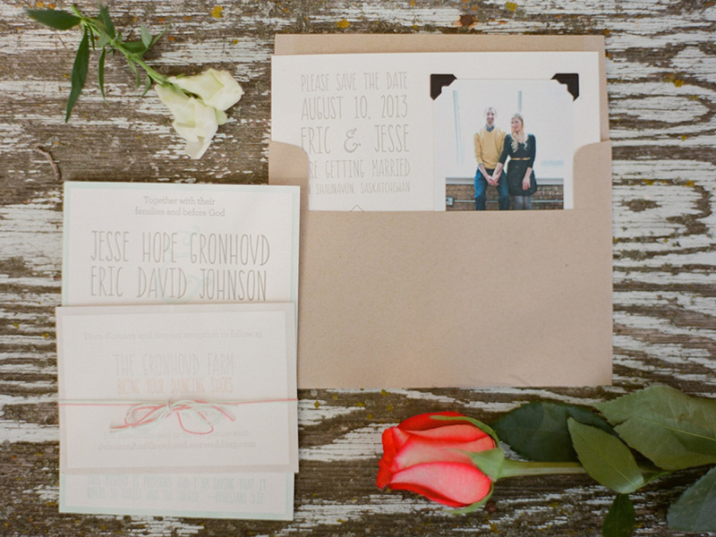 Casamento real Jessie e Eric papelaria