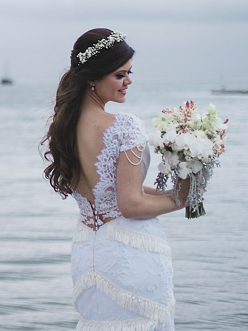 Casamento real Juliana vestido costas