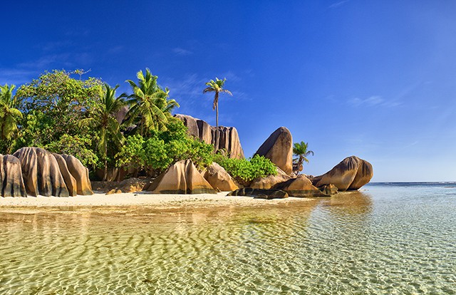 Beautiful beach in Seychell island
