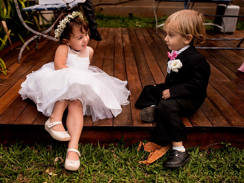 Mini Wedding daminha e pajem