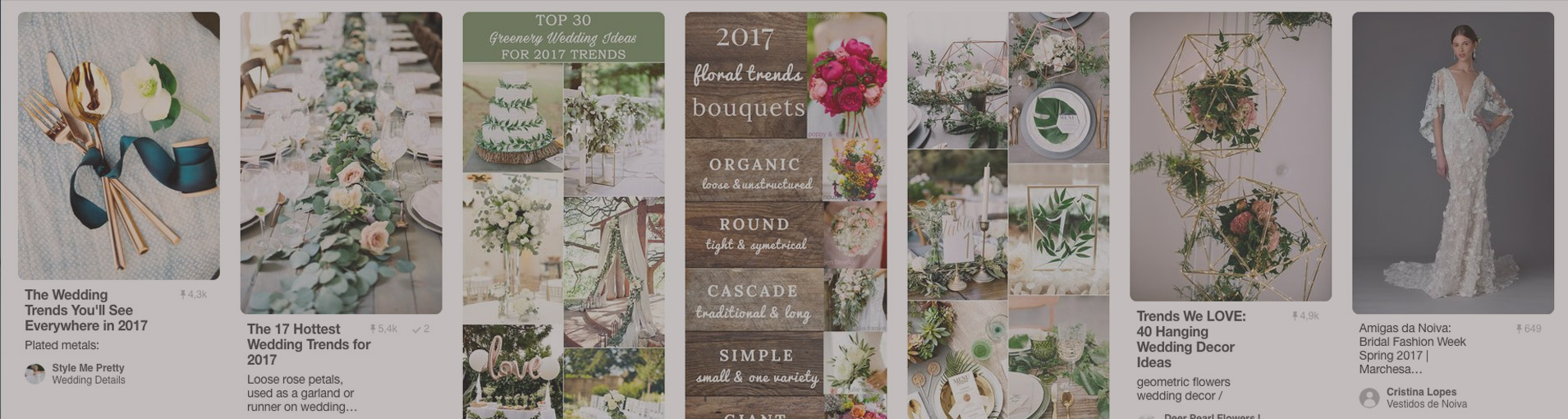 Tendências de casamento em 2017 segundo o Pinterest||||||||||||||||||||||||