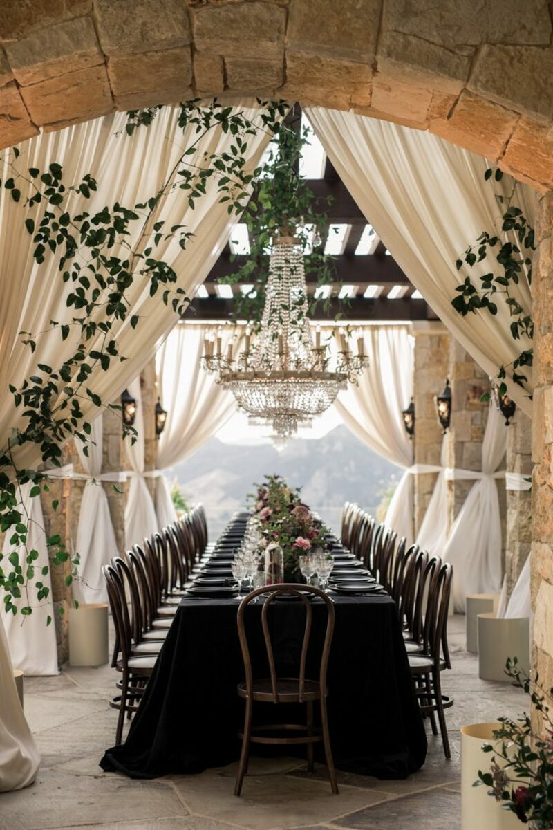 veludo na decoração de casamento