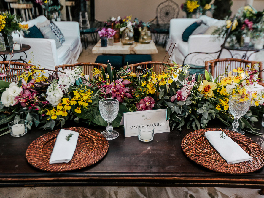 casamento na praia decoração da mesa