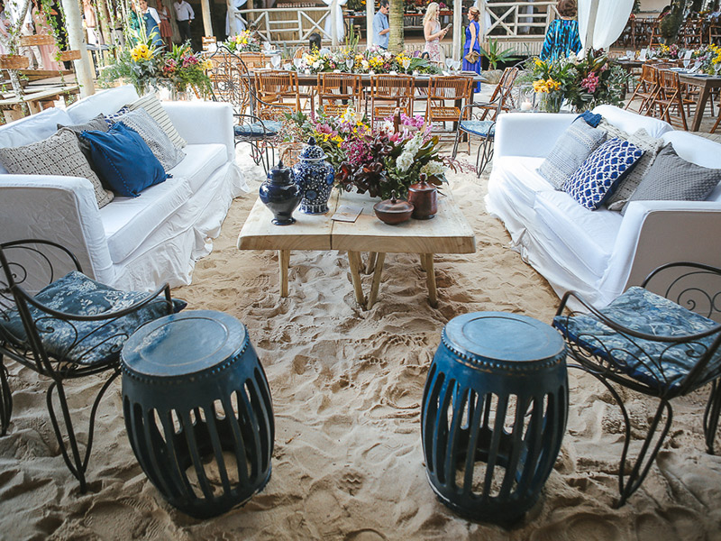 casamento na praia lounge
