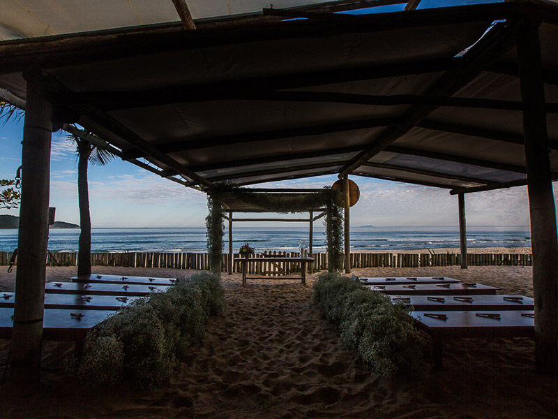 casamento na praia rústico