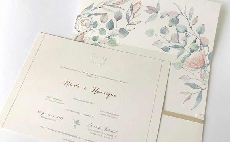 tendencias convite casamento 2021